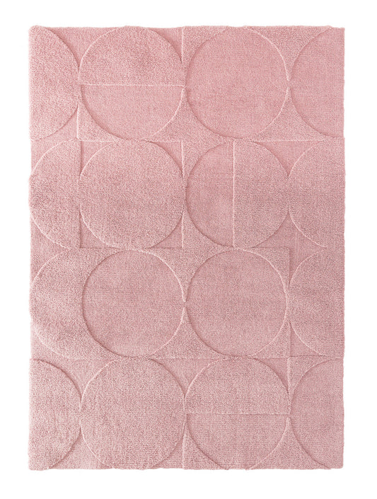 Geo - pile carpet pink