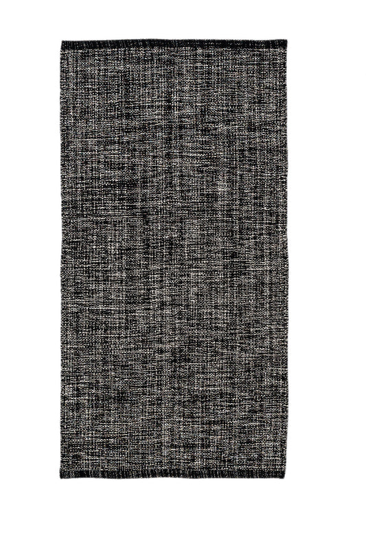 Basil - cotton rug black