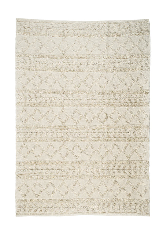 Stina - cotton mat natural white
