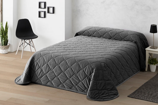 Velvet - bedspread gray