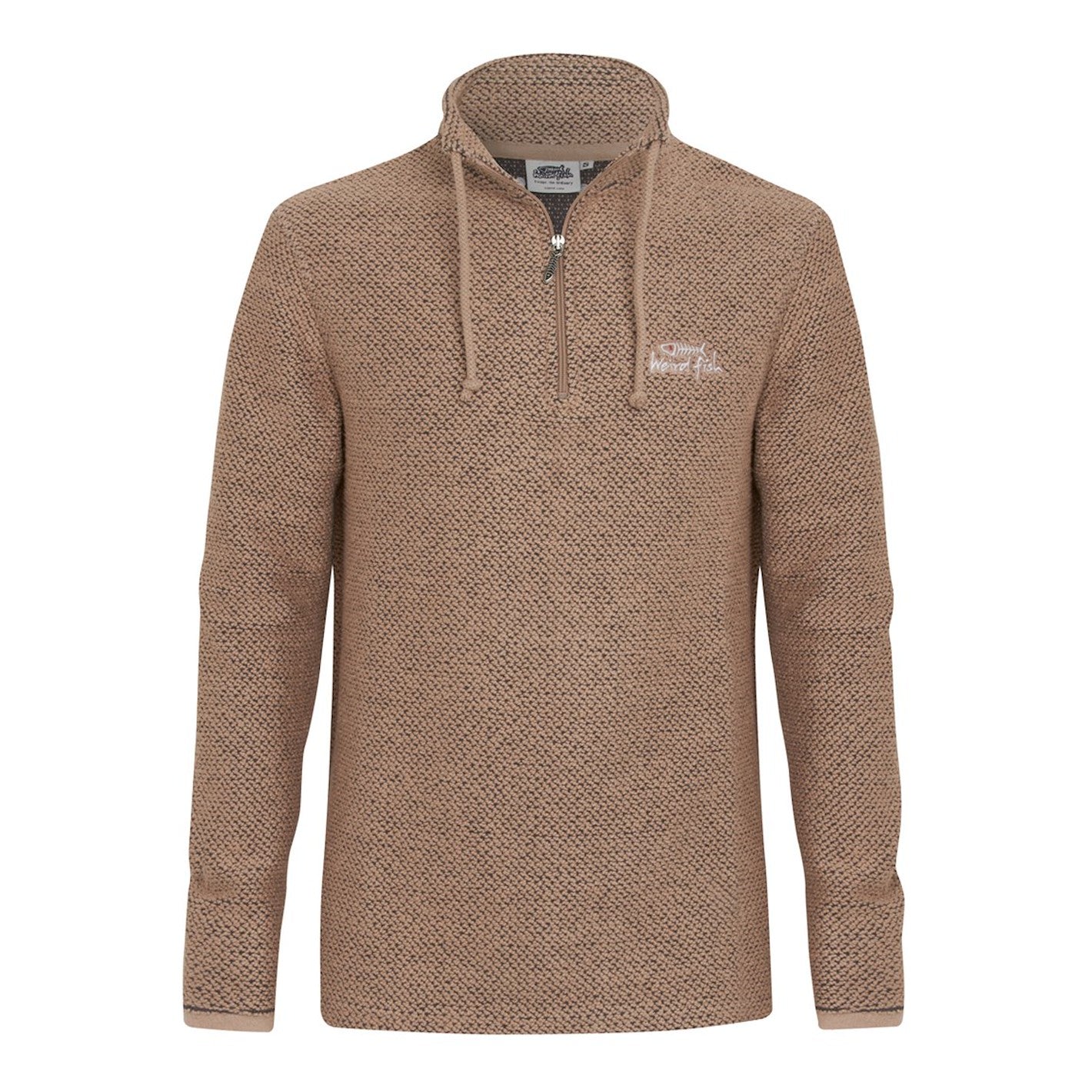 Cruiser 1/4 Zip Classic Macaroni Sweatshirt Almond