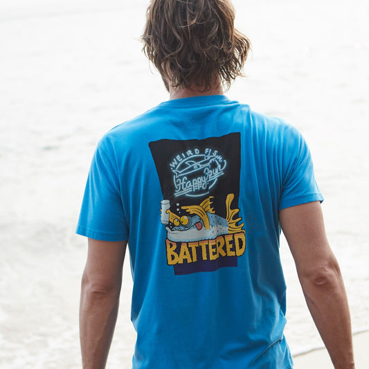 Battered Artist T-Shirt Blue Wash