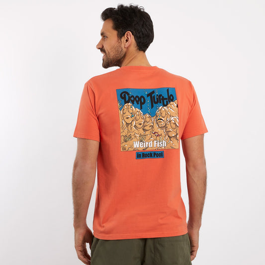 Deep Turtle Artist T-Shirt Orangeade