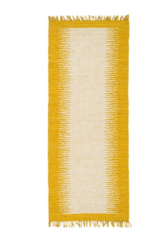 Mubarika cotton rug yellow