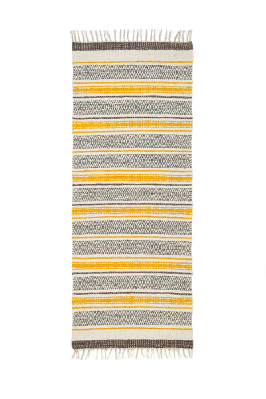 Sanne cotton rug yellow